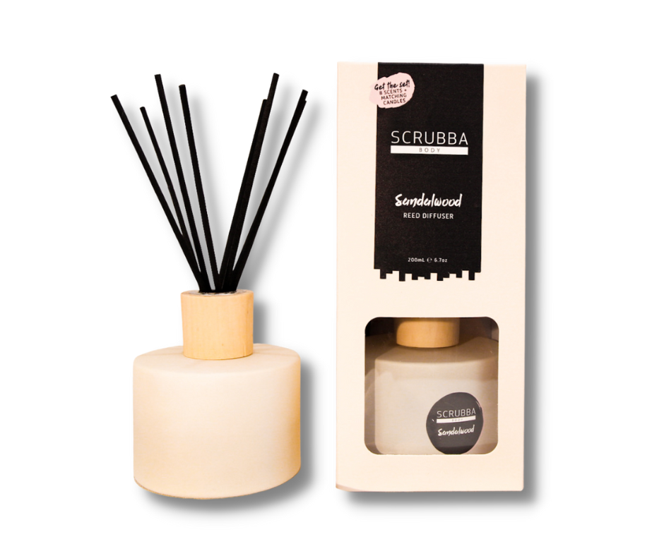 Scrubba Body Reed Diffuser Sandalwood Reed Diffuser