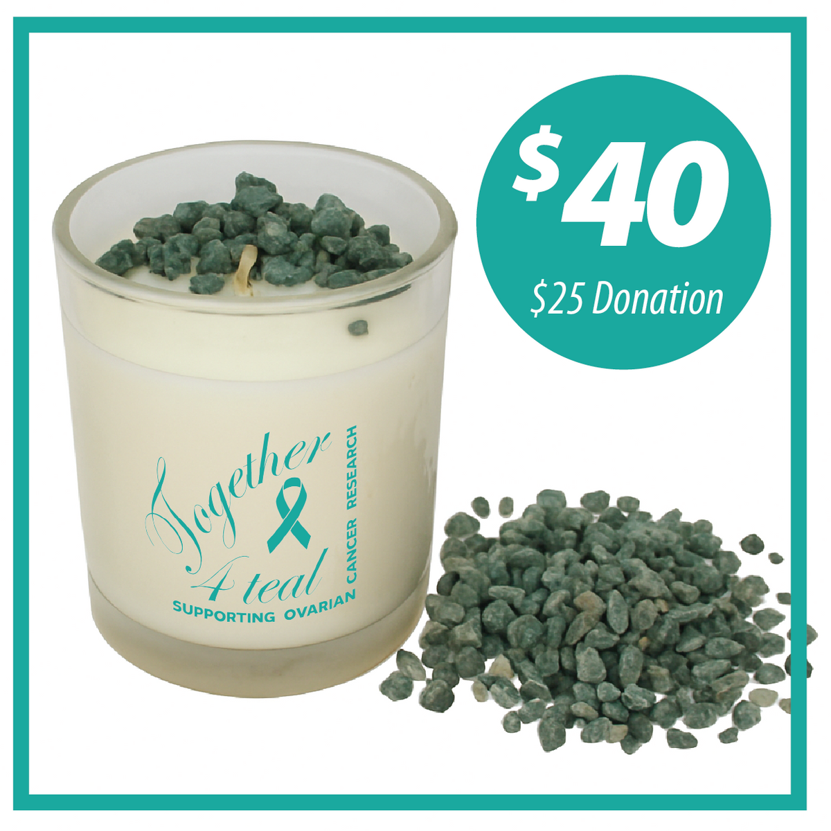 Together for Teal Coconut &amp; Lime Candle