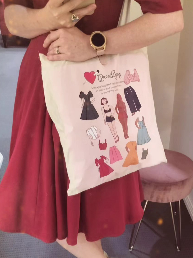 With Love Bree-Lacey Illustrated Tote Bag