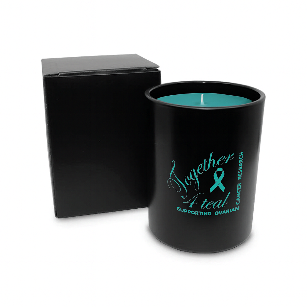 Together for Teal Raspberries &amp; Cream Soy Wax Candle