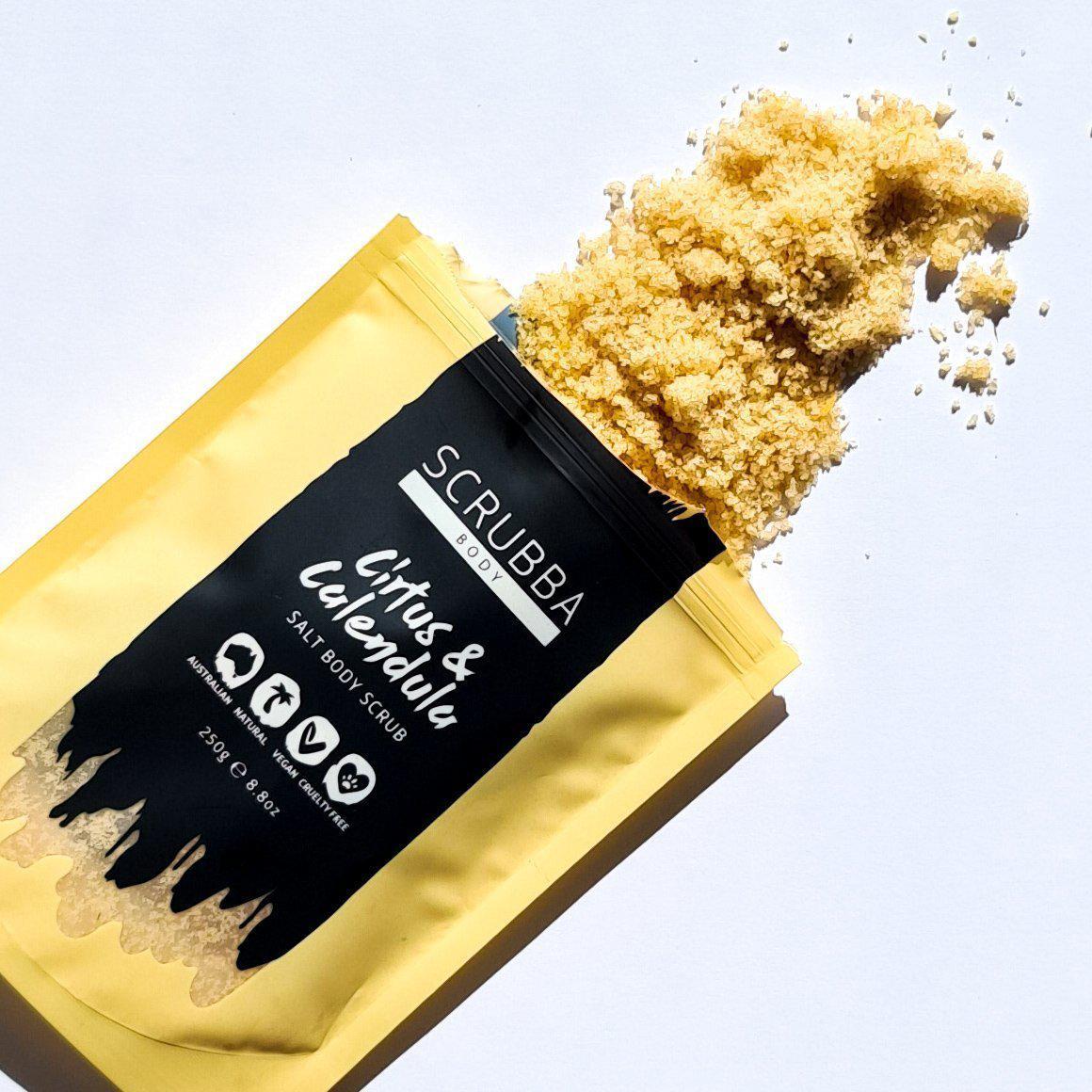Scrubba Body Salt Scrub Citrus &amp; Calendula Salt Body Scrub