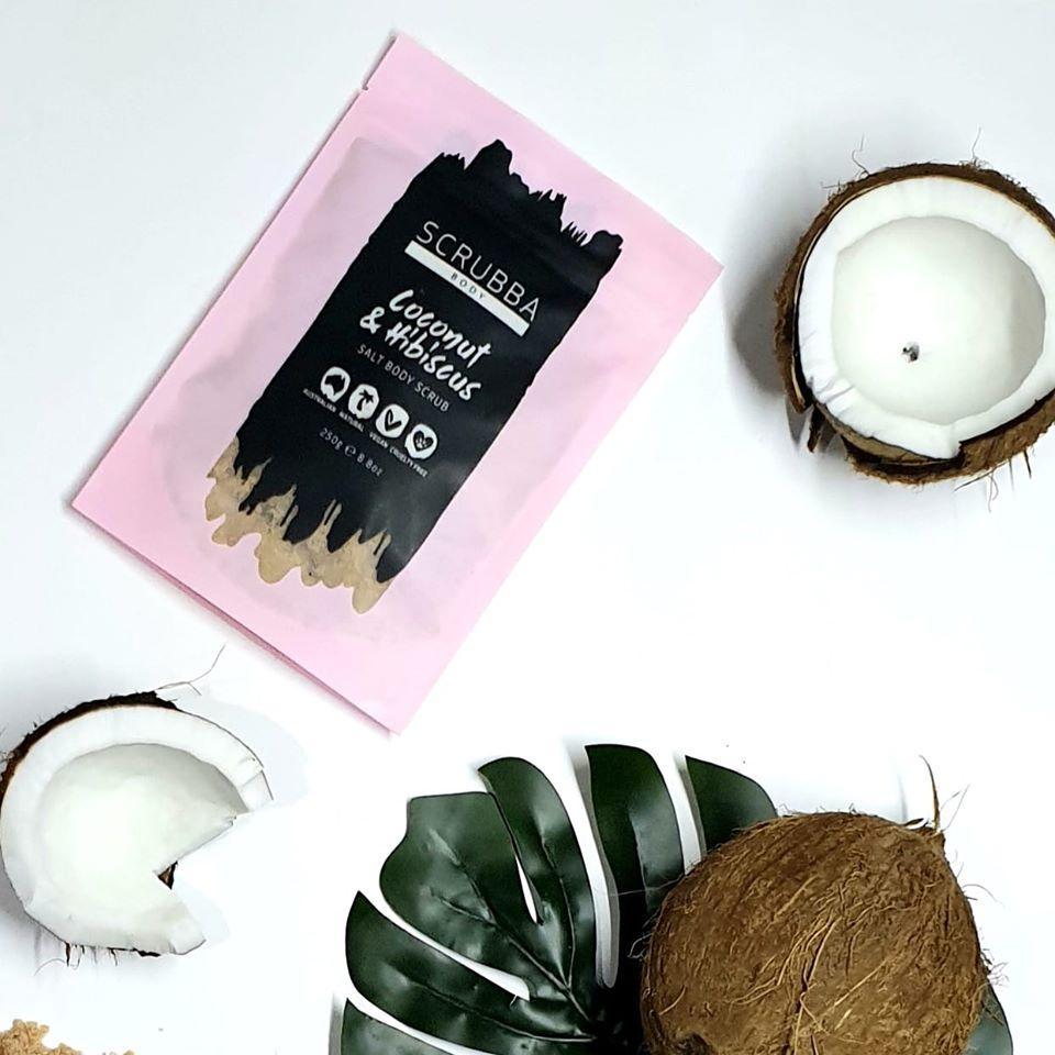 Scrubba Body Salt Scrub Coconut &amp; Hibiscus Salt Body Scrub