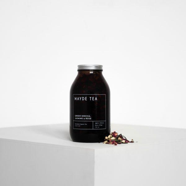 Mayde Tea 120 Serve Jar / No Mayde Tea - Green Sencha, Jasmine &amp; Rose