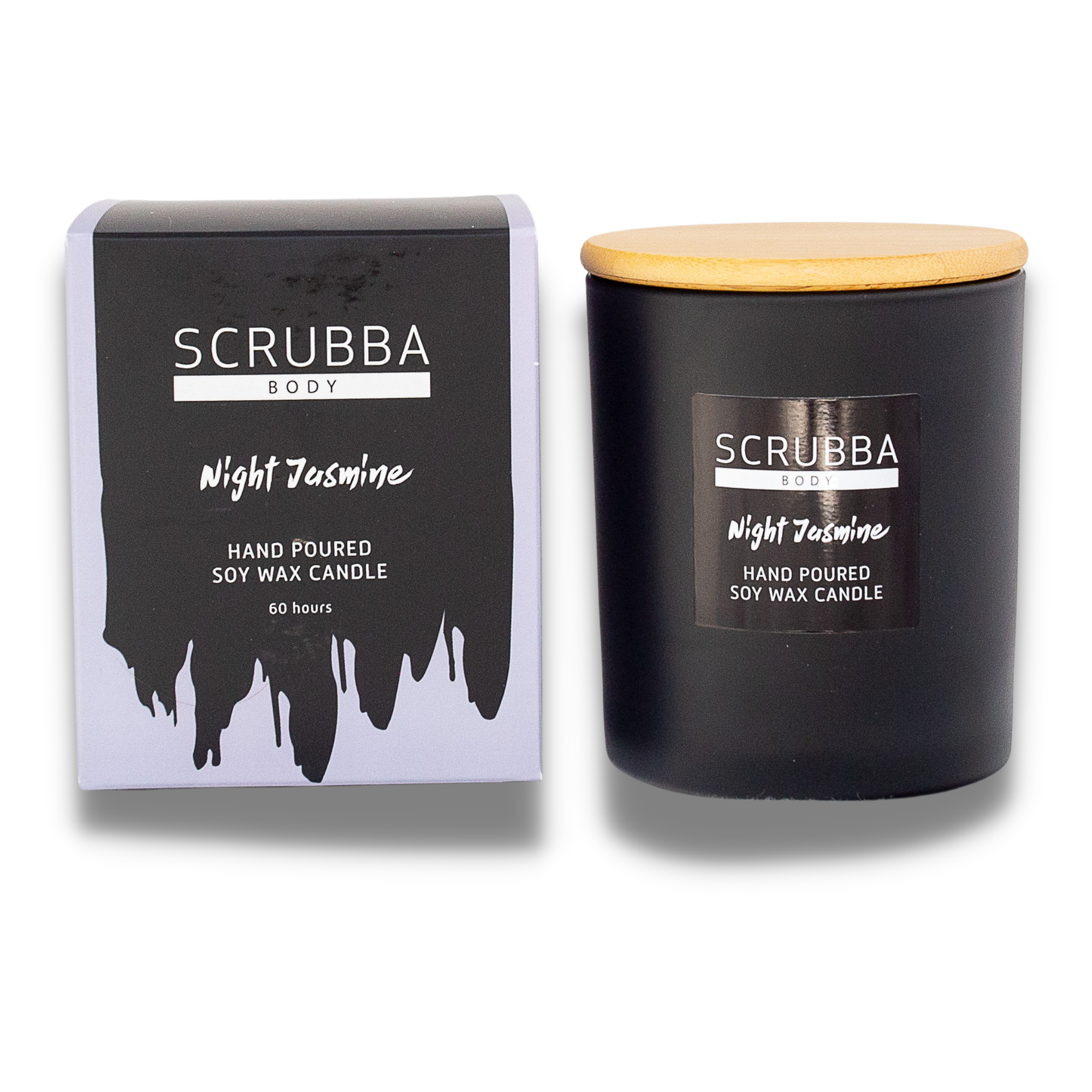 Scrubba Body Candle Night Jasmine Natural Soy Candle