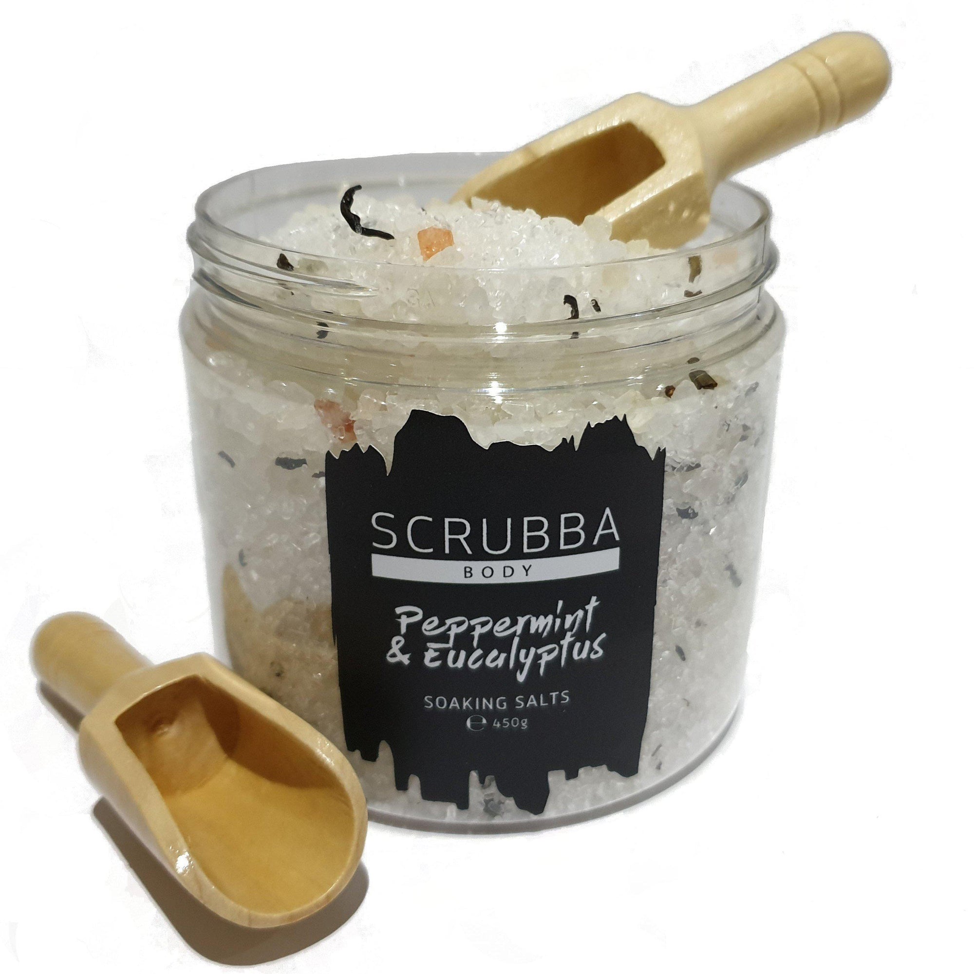 Scrubba Body Bath Soak Peppermint & Eucalyptus Bath Soaking Salts