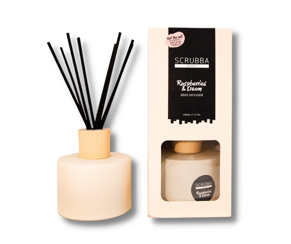 Scrubba Body Reed Diffuser Raspberries & Cream Reed Diffuser