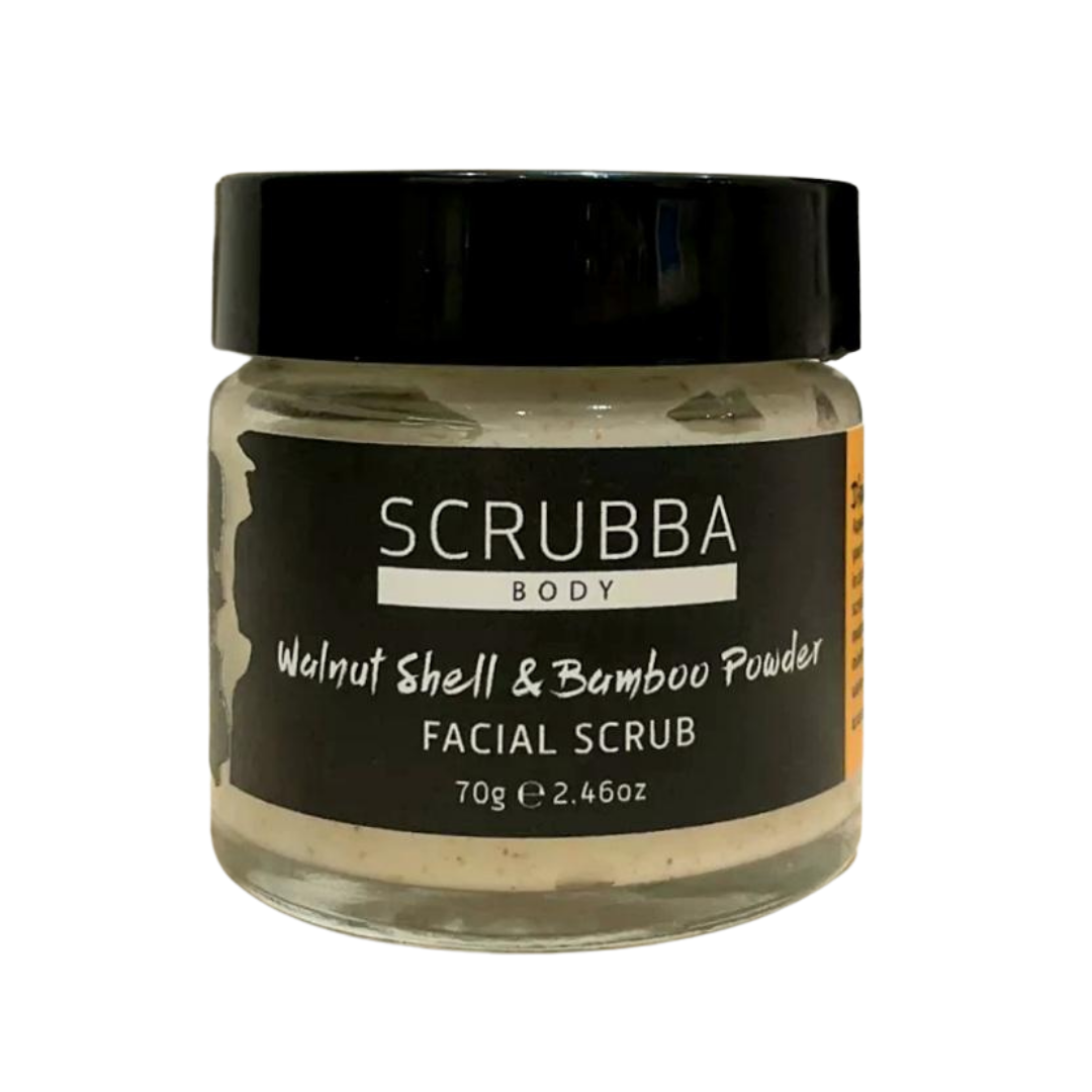 Scrubba Body Face Scrub Walnut & Bamboo Facial Scrub