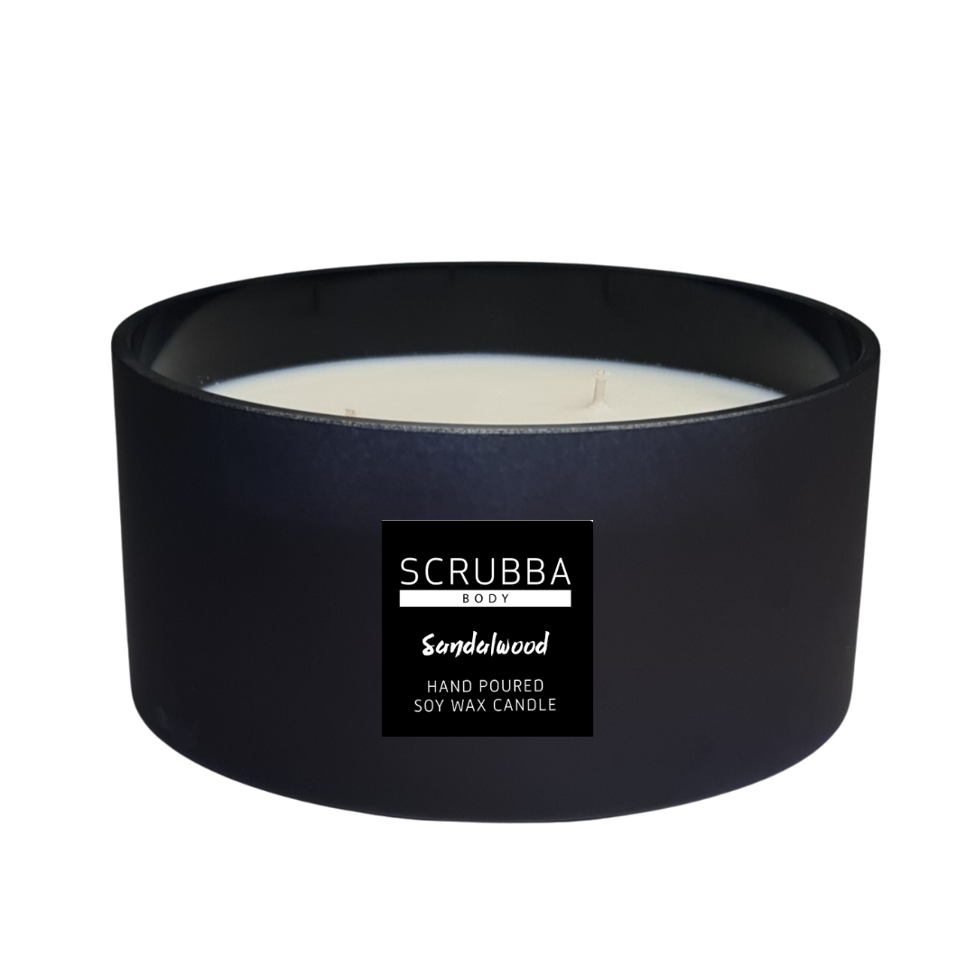Scrubba Body Candle XL Sandalwood Natural Soy Candle
